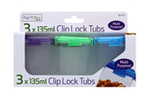 3PC CLIP LOCK TUBS-135ML